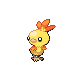 Torchic's Diamond and Pearl shiny sprite