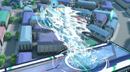 Waterfall depicted in Super Smash Bros. Ultimate.