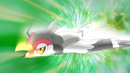 Quick Attack being used by Ash's Tranquill.