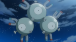 Dark Clembot used Belmondo's Magneton to battle Clembot's Heliolisk. However, Heliolisk managed to defeat Magneton.