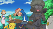 Clemont's invention explodes