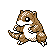 Sandshrew's Pokémon Silver Version sprite