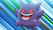 Ash's Gengar who skin is lighter than its other species.