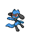 Riolu's Pokémon Diamond Version and Pokémon Pearl Version sprite