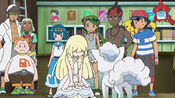 Lillie still cannot touch Snowy