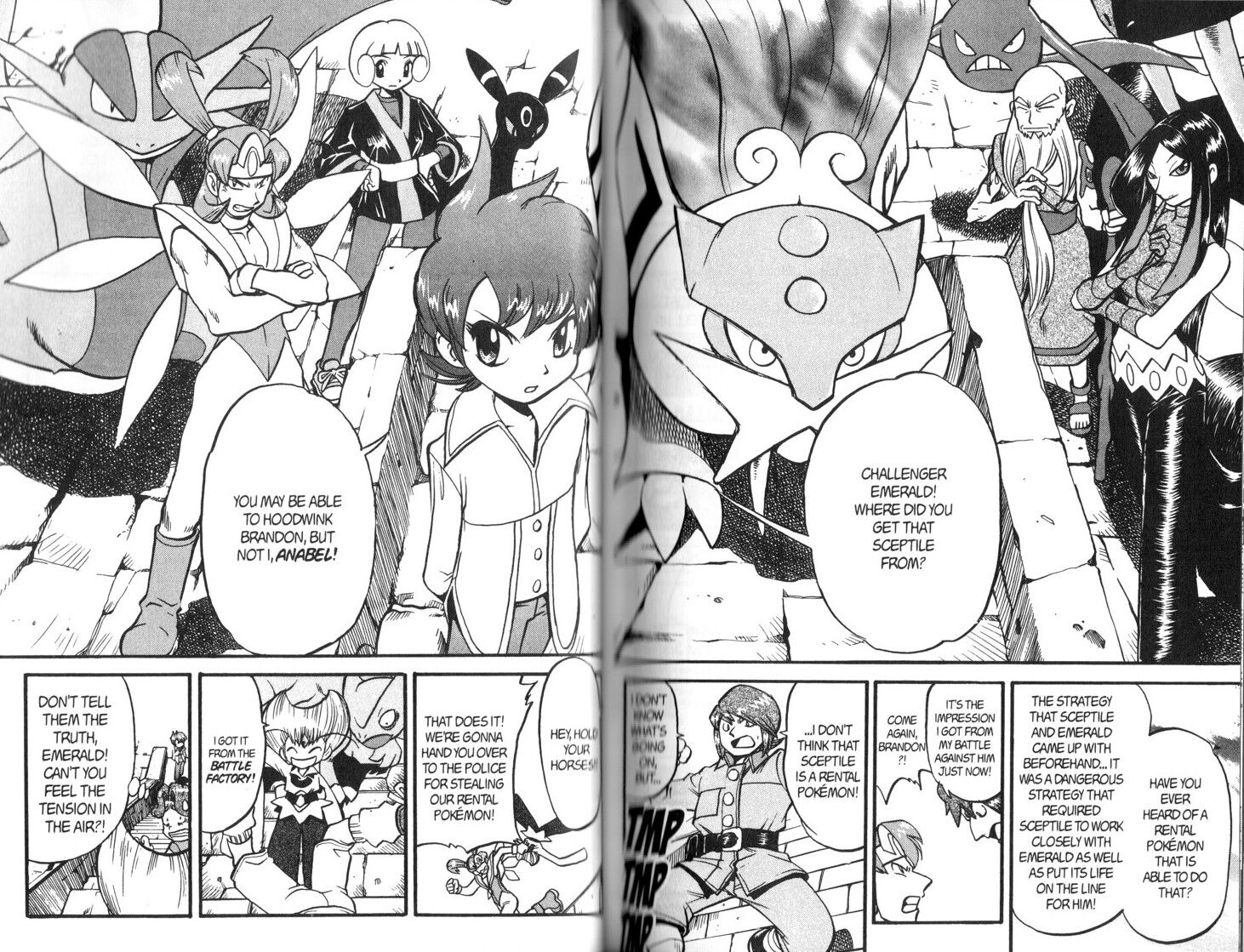 Emerald's hair is so good.  Pokemon adventures manga, Pokemon