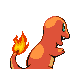 Charmander's Generation IV back sprite