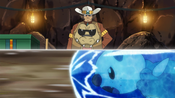 Oshawott uses Aqua Jet against Krokorok