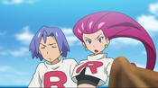 Team Rocket following the boys.