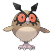 #163 Hoothoot Normaal Vliegend