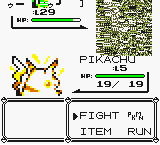 ゥ or Chiisai-u fighting a Pikachu.