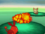 Flame Charge depicted in Generation V