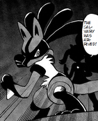 Korrina's Lucario, Manga