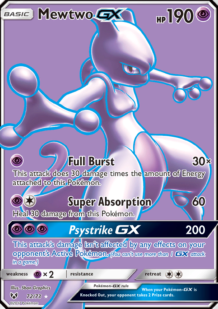 Mewtwo GX (39/73) [Sun & Moon: Shining Legends]