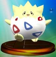 Togepi's trophy in Super Smash Bros. Melee.