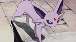 Espeon is Annie's only known Pokémon. Annie uses Espeon in conjunction with Oakley's Ariados, in order to immobilize their targets.
