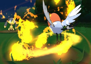 Flame Charge depicted in Generation VI