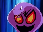 The Pokémon League entrance exam instructor gave Ash an Arbok by having him choose his own set of Poké Balls provided by the instructor. It was used during a Pokémon League exam by battling the Instructor's Jolteon and lost. Ash even used it to help stop Team Rocket and send them blasting off. After that, he gave Arbok back to the instructor.