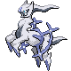 Arceus flying-type in Platinum