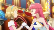 Serena congratulates Aria for the victory.
