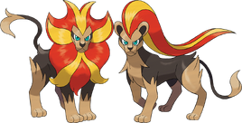 0668Pyroar Male and Female