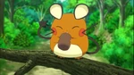 Dedenne eating the food