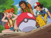 Misty got a headache by getting a Psyduck