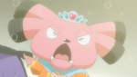 Snubbull was the actress of Carl's show. She took the role of a princess, who was kidnapped by the dark Hawlucha, but was to be rescued with Gallade. Since Gallade was injured, Ash's Hawlucha took the role.