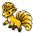 Vulpix's Pokémon Gold Version Shiny sprite