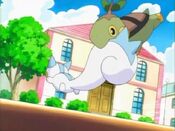 Turtwig bites Pachirisu's tail