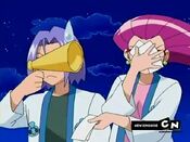 Team Rocket hides their faces