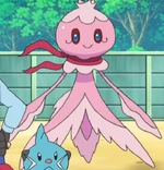 Halsey had a pink Frillish, who was used in putting out fires.