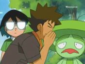 Max sees how Brock wants to get Lombre to like Mawile so that he can flirt with Samantha