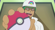 Professor Kukui brings out another Pokémon