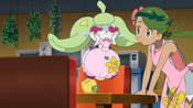 Steenee startled from sour taste of Grepa Berry