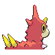 Wurmple's Generation IV back sprite