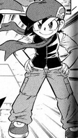 Lucas, known as Hareta, in Diamond and Pearl Adventure! (manga)
