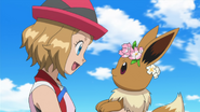 Serena en haar nieuwe Pokémon Eevee (XY089)