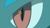 Lucario gazes Pikachu's Iron Tail via Copycat