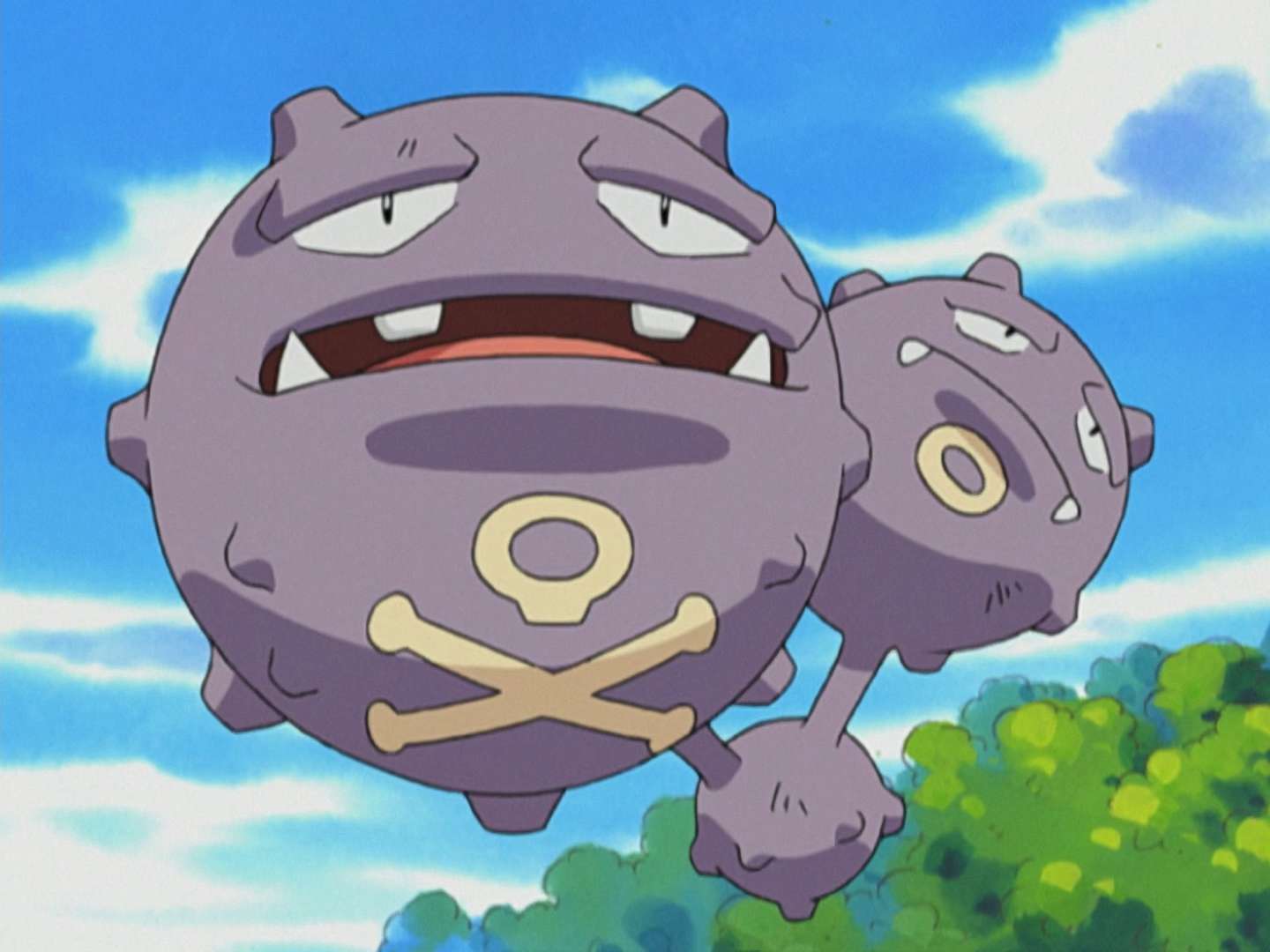 Pokémon - Weezing ajuda Equipe Rocket A Fugir Com Shuckle Roxo 