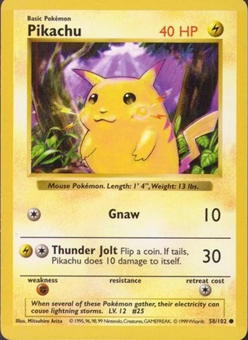 Pikachu (Base Set) | Pokémon Wiki | Fandom