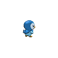 Back Piplup BW