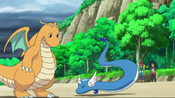 Dragonair having trouble growing its wings.