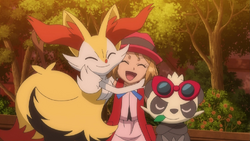 Serena and Braixen