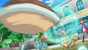 Blastoise's Rapid Spin failing due to Serena's Eevee using Protect.