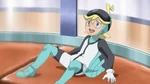 Clemont in his Sky Trainer outfit