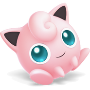 Jigglypuff's artwork from Super Smash Bros. Ultimate.