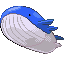 Wailord's Pokémon Ruby Version and Pokémon Sapphire Version sprite
