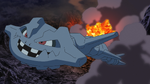 After Brock left Onix in the Pewter Gym, Forrest raised it and evolved it into Steelix.