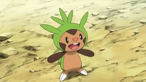 Clemont's Chespin.